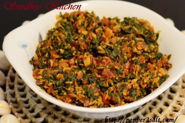 Cheera Thoran with ‘Swiss Chard’ - Sindhus Kitchen Recipes